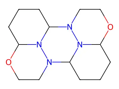 dodecahydro-3aH,9aH-3,9-dioxa-6b,9b,12b,12c-tetraazaperylene structure