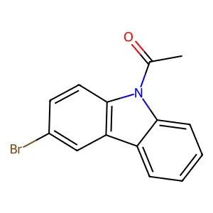 9-Acetyl-3-bromocarbazole structure