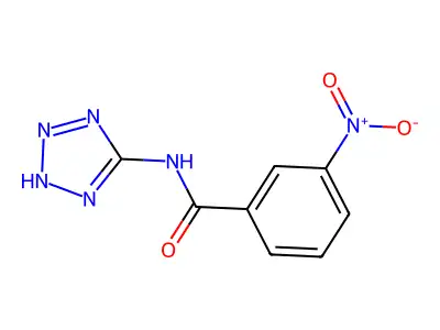 3-nitro-N-(2H-tetrazol-5-yl)benzamide structure