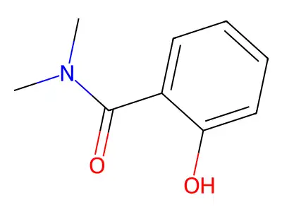 2-羟基-N,N-二甲基苯甲酰胺 structure