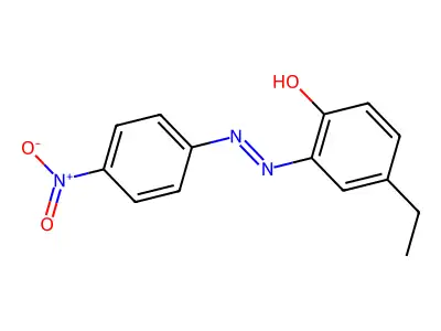 Phenol, 4-ethyl-2-[2-(4-nitrophenyl)diazenyl]- structure