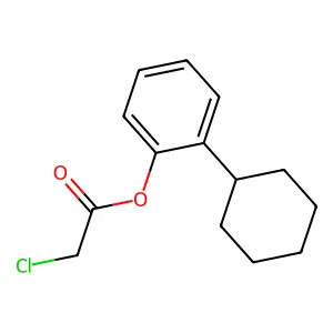 (2-Cyclohexylphenyl) 2-chloroacetate structure