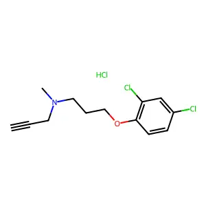 Clorgyline hydrochloride structure