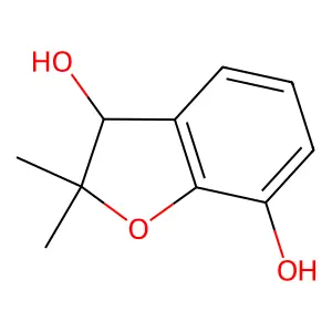 2,2-二甲基-2,3-二氢苯并呋喃-3,7-二醇 structure