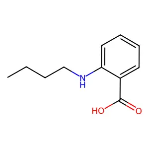 2-(Butylamino)benzoic acid structure