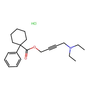 4-(Diethylamino)-2-butynyl 1-phenylcyclohexanecarboxylate hydrochloride structure