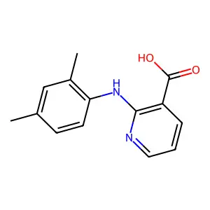 2-((2,4-Dimethylphenyl)amino)pyridine-3-carboxylic acid structure