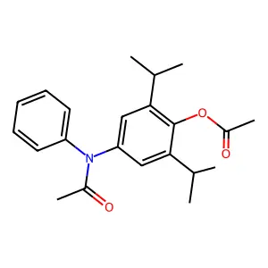 N-[4-(Acetyloxy)-3,5-bis(1-methylethyl)phenyl]-N-phenylacetamide structure