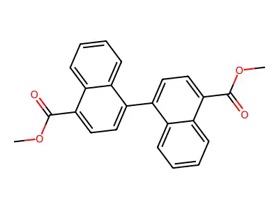 Dimethyl [1,1'-binaphthalene]-4,4'-dicarboxylate structure
