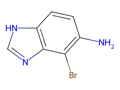5-Amino-4-bromo-benzimidazole structure