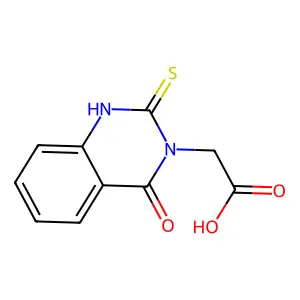 2-(4-Oxo-2-sulfanyl-3,4-dihydroquinazolin-3-yl)acetic acid structure