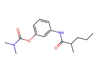 [3-(2-methylpentanoylamino)phenyl] N,N-dimethylcarbamate structure