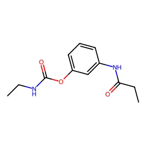 [3-(丙酰氨基)苯基] N-乙基氨基甲酸酯 structure