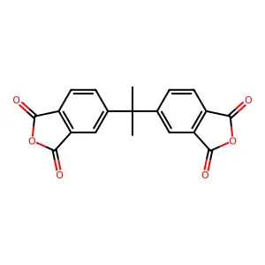 2,2-双(3,4-二甲酸苯基)丙烷二酐 structure