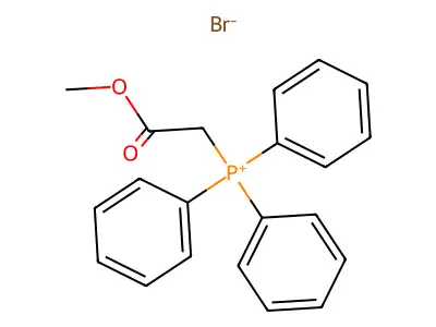 (2-Methoxy-2-oxoethyl)triphenylphosphonium bromide structure