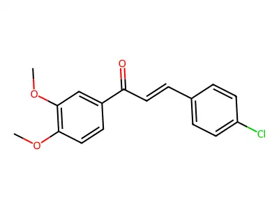 4-Chloro-3',4'-dimethoxychalcone structure