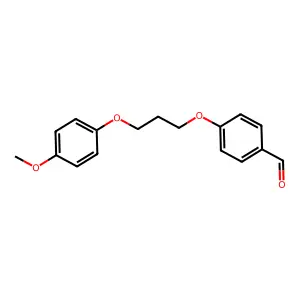 4-[3-(4-Methoxyphenoxy)propoxy]benzaldehyde structure