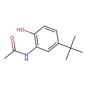 N-(5-tert-butyl-2-hydroxyphenyl)acetamide structure