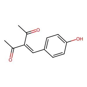 p-Hydroxy-beta,beta-diacetylstyrene structure
