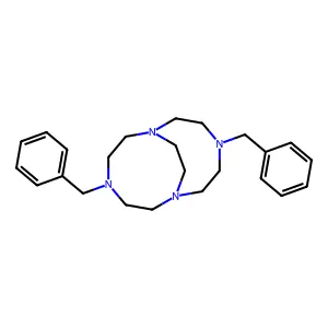 1,4,7,10-Tetraazabicyclo[5.5.2]tetradecane, 4,10-bis(phenylmethyl)- structure