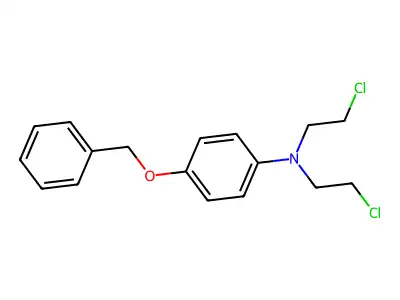 4-(Benzyloxy)-n,n-bis(2-chloroethyl)aniline structure