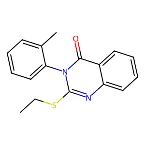 2-(Ethylsulfanyl)-3-(2-methylphenyl)-3,4-dihydroquinazolin-4-one structure