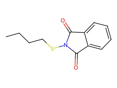 1H-Isoindole-1,3(2H)-dione, 2-(butylthio)- structure