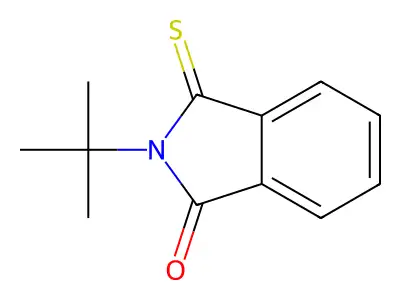N-(tert-butylthio)phthalimide structure