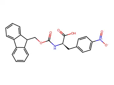 Fmoc-4-nitro-D-phenylalanine structure