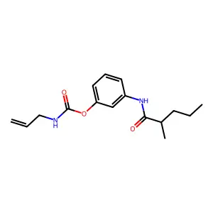 [3-(2-methylpentanoylamino)phenyl] N-prop-2-enylcarbamate structure