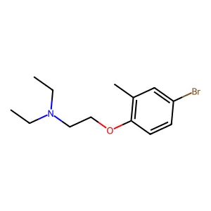 [2-(4-Bromo-2-methylphenoxy)ethyl]diethylamine structure