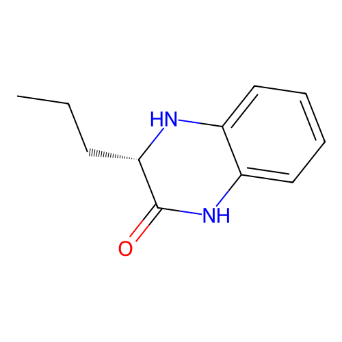 (3S)-3-propyl-3,4-dihydro-1H-quinoxalin-2-one structure