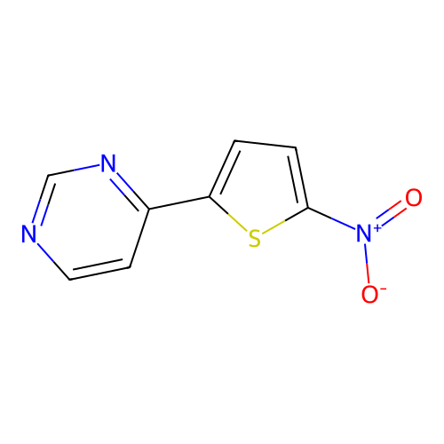 4-{5-Nitro-2-thienyl}pyrimidine structure