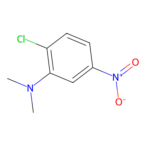 2-chloro-N,N-dimethyl-5-nitroaniline structure