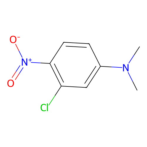 3-chloro-N,N-dimethyl-4-nitroaniline structure