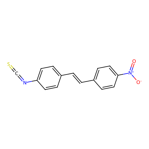 1-isothiocyanato-4-[(E)-2-(4-nitrophenyl)ethenyl]benzene structure