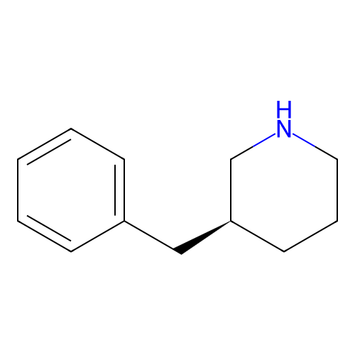 (3S)-3-benzylpiperidine structure