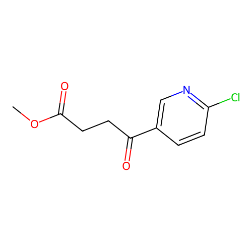 Methyl 4-(6-chloro-3-pyridyl)-4-oxo-butanoate structure