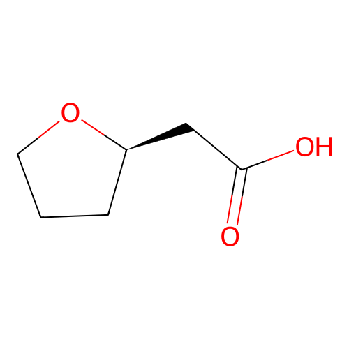 2-[(2R)-oxolan-2-yl]acetic acid structure