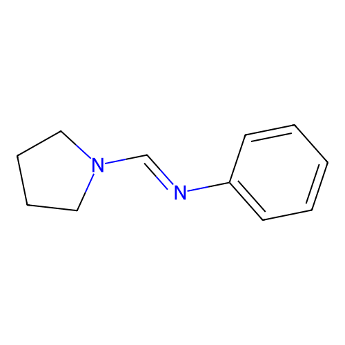 Methanimine, 1-(1-pyrrolidinyl), N-phenyl structure