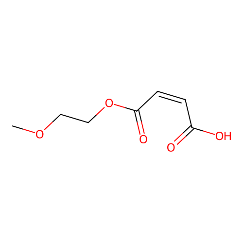 2-Methoxyethyl hydrogen maleate structure