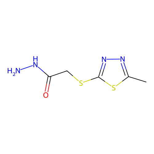 2-[(5-Methyl-1,3,4-thiadiazol-2-yl)sulfanyl]acetohydrazide structure