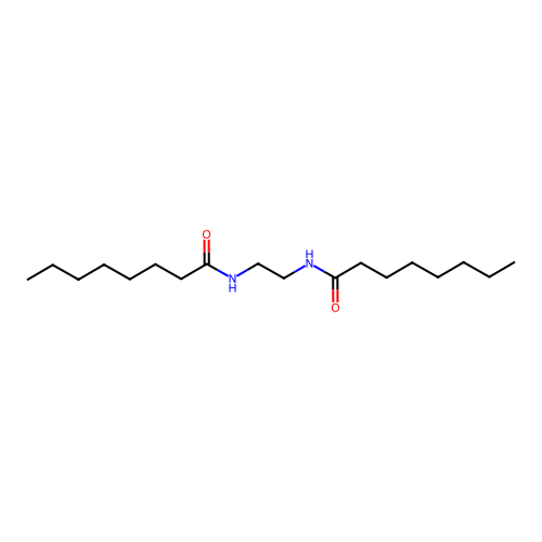 N,N'-1,2-ethanediylbis octanamide structure