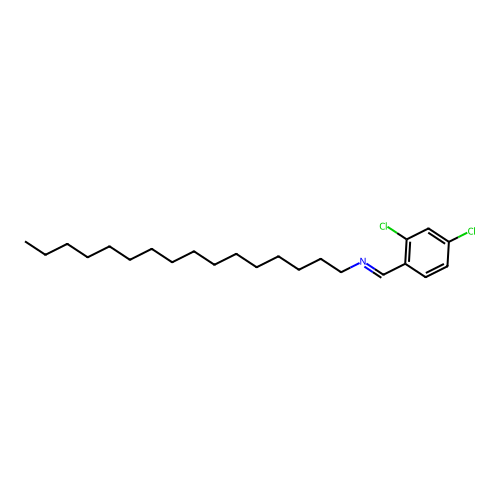 1-(2,4-dichlorophenyl)-N-hexadecylmethanimine structure