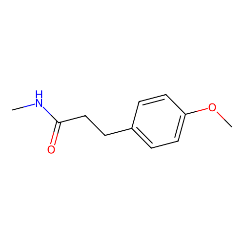 3-(4-methoxyphenyl)-N-methylpropanamide structure