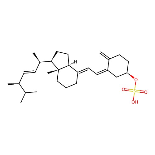 Vitamin D2 sulfate structure