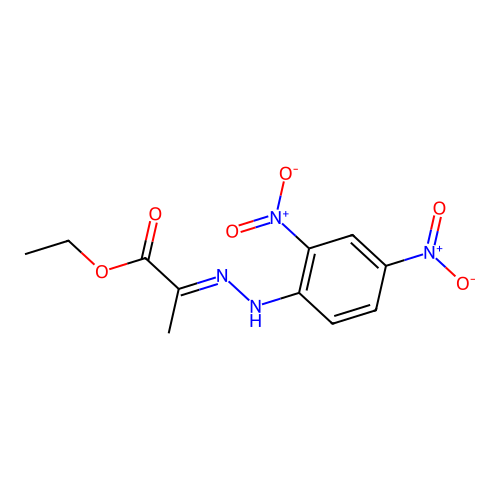 ethyl (2E)-2-[(2,4-dinitrophenyl)hydrazinylidene]propanoate structure