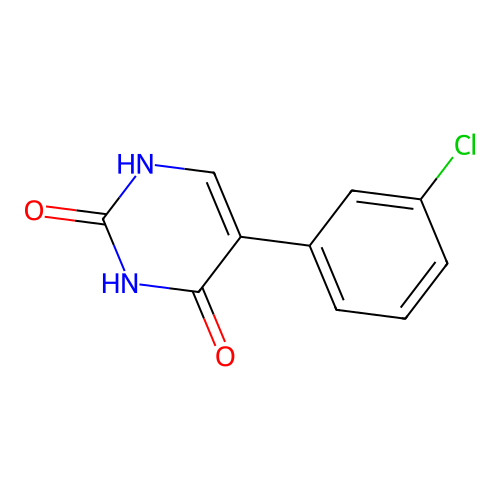 5-(3-chlorophenyl)-2,4(1H,3H)-pyrimidinedione structure