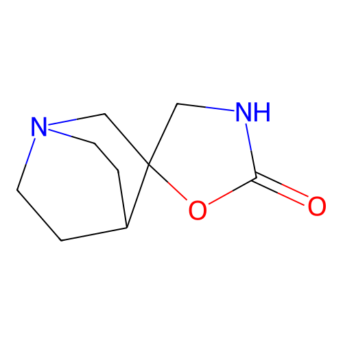 Spiro[1-azabicyclo[2.2.2]octane-3,5'-oxazolidin]-2'-one structure