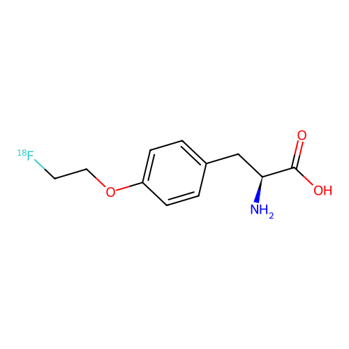 O-(2-(18F)fluoroethyl)-L-tyrosine structure